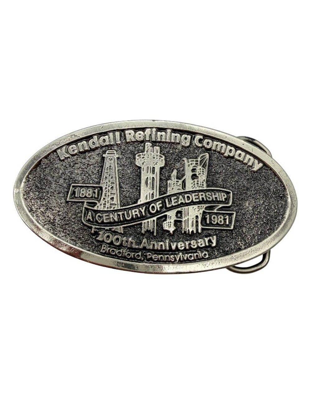 VTG Kendall Refining Oil company belt buckle 1981‎ limited edition